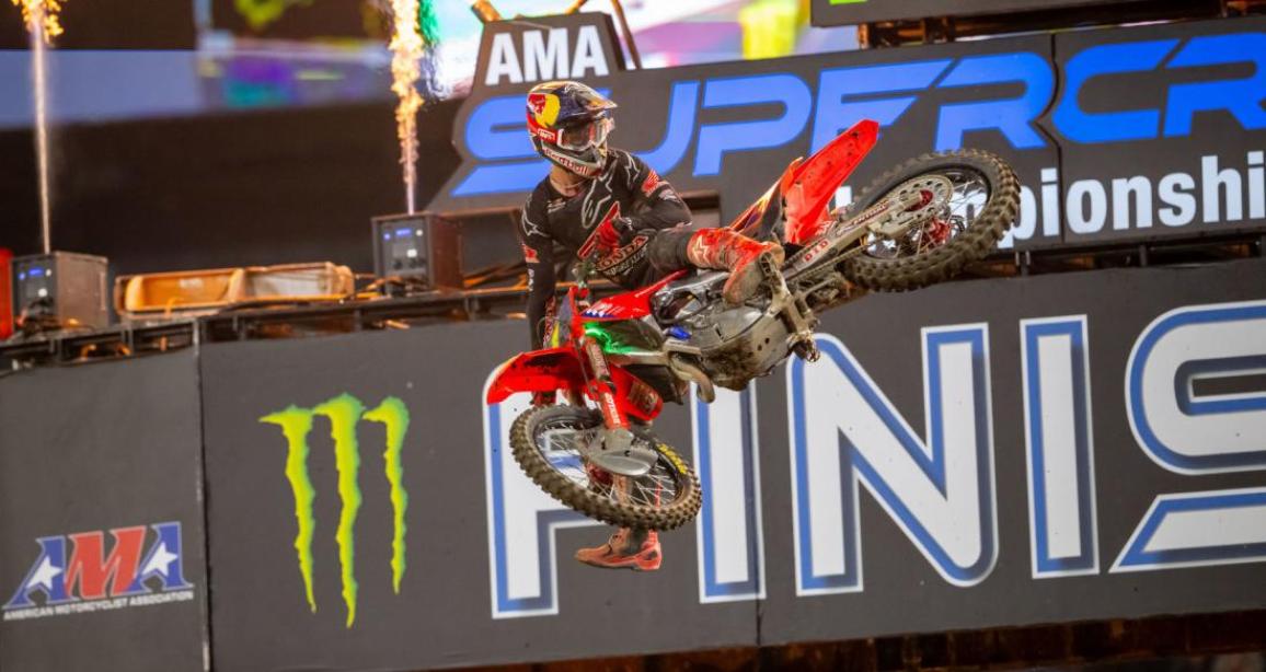 AMA Supercross, tritos agonas anaheim 2025