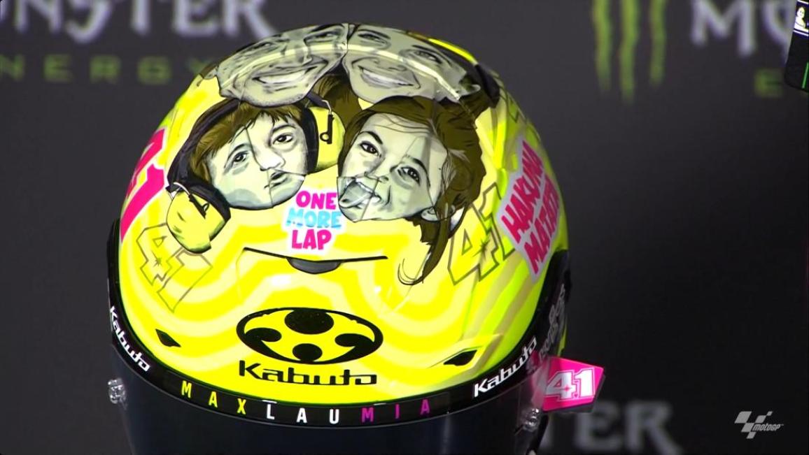 One More Lap helmet