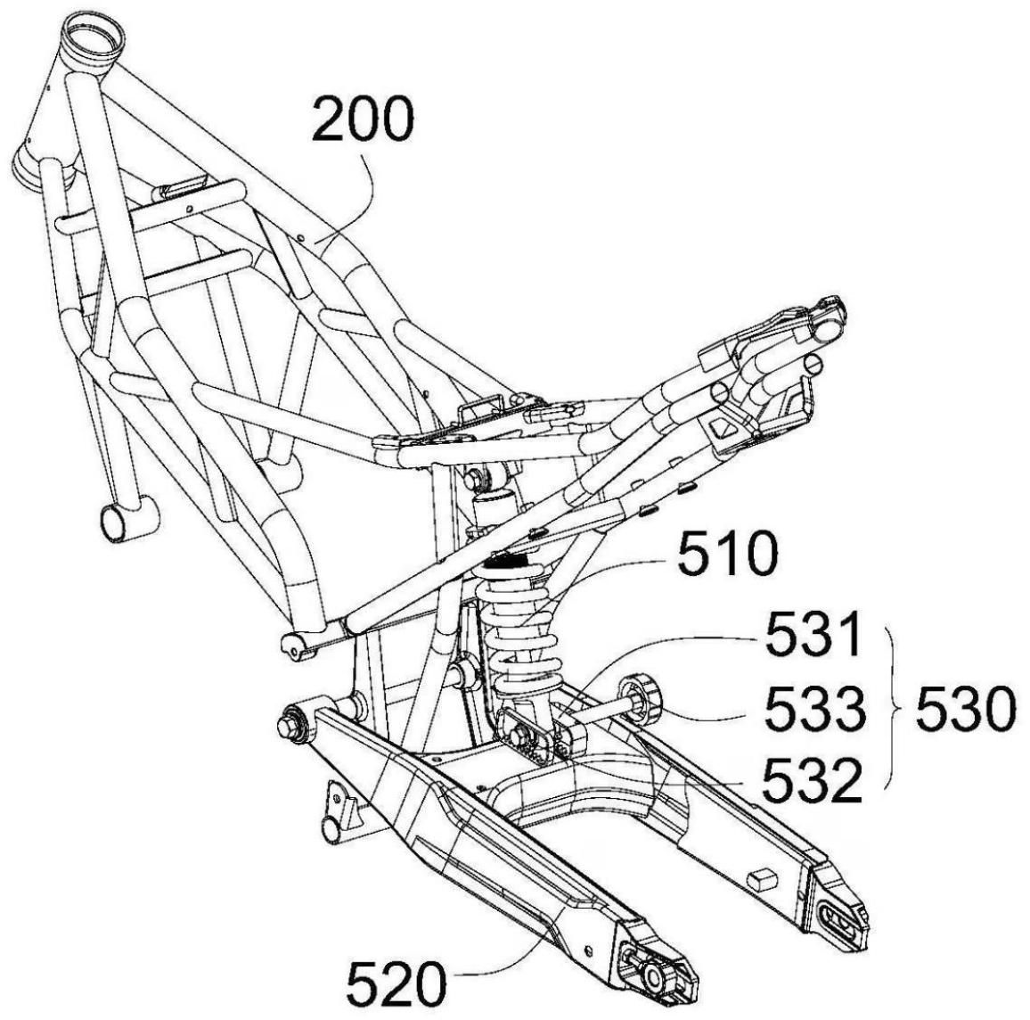 CFMOTO rear suspension patent 2024