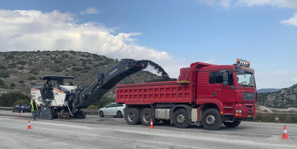 Οδικά έργα στην Αθηνών-Σουνίου